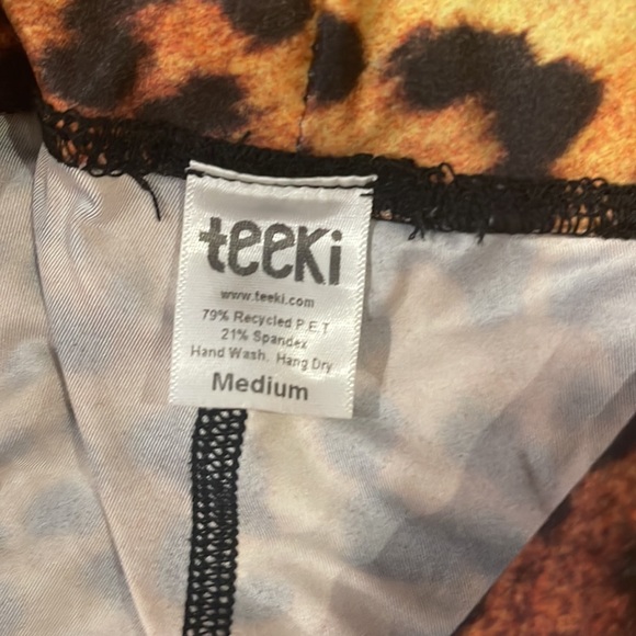 TEEKI YOGA 🧘♀️ PANTS LEGGINGS LEOPARD - Picture 2 of 4